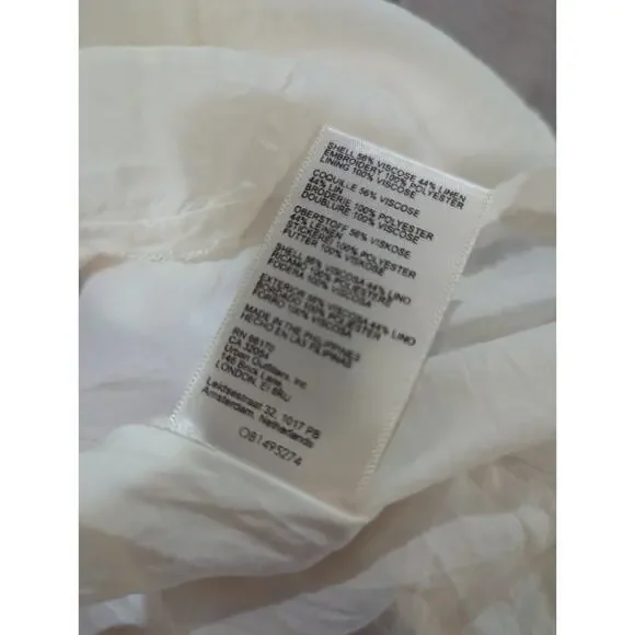 Anthropologie Front Cut Out Linen Blend Maxi Dress - Picture 4 of 7